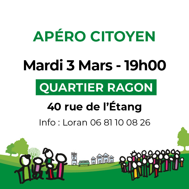 Apéro citoyen quartier Ragon - Rezé Citoyenne, une Gauche Unie et Solidaire