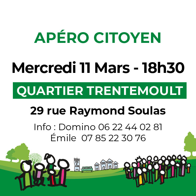 Apéro citoyen quartier Trentemoult-les-Isles - Rezé Citoyenne, une Gauche Unie et Solidaire