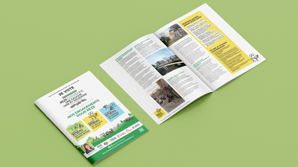 Programme Rezé Citoyenne, une Gauche Unie et Solidaire - Brochure 20 pages